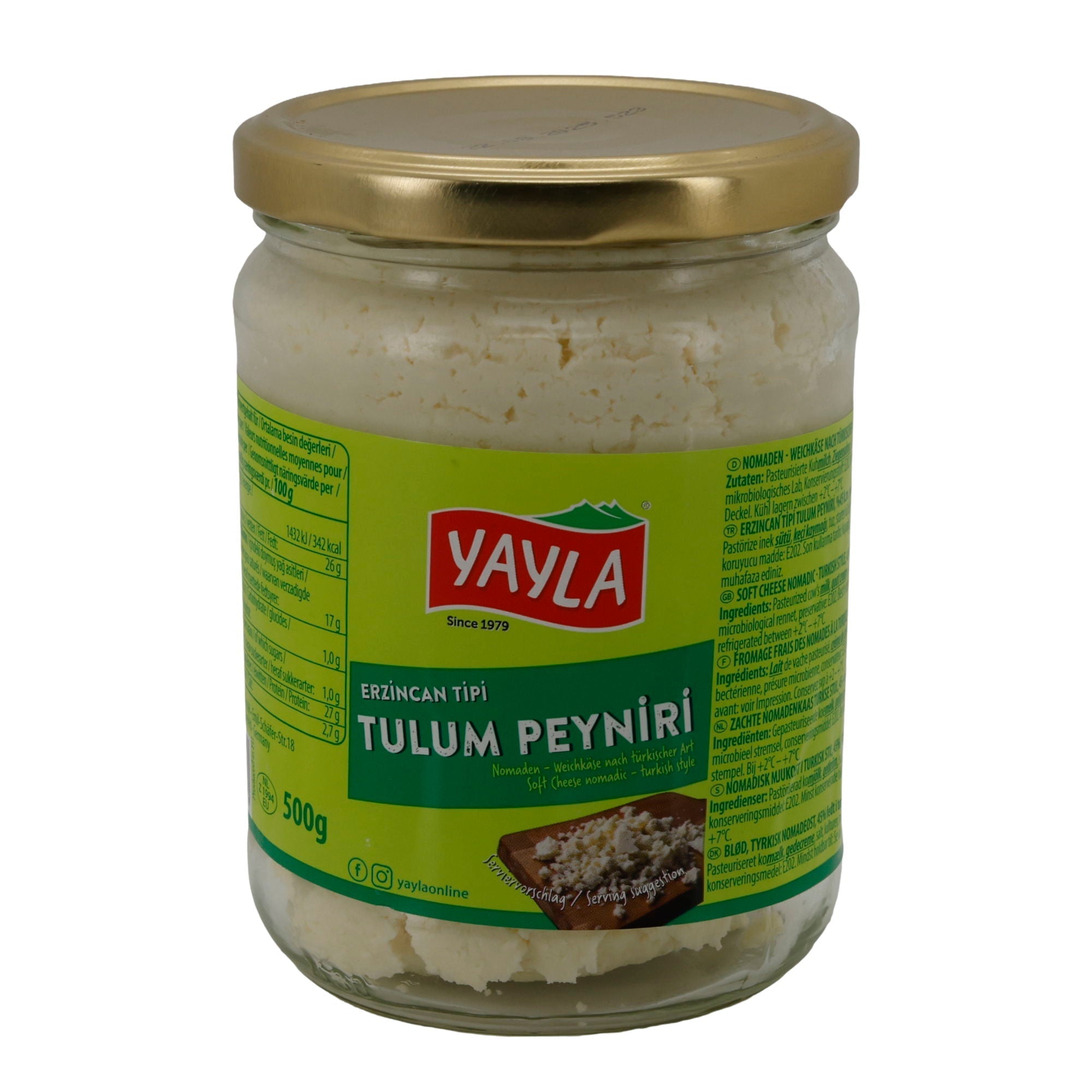 Käse Yayla Erzincan Tulum Peyniri | Türkisch | Weichkäse | 500 g YAYLA
